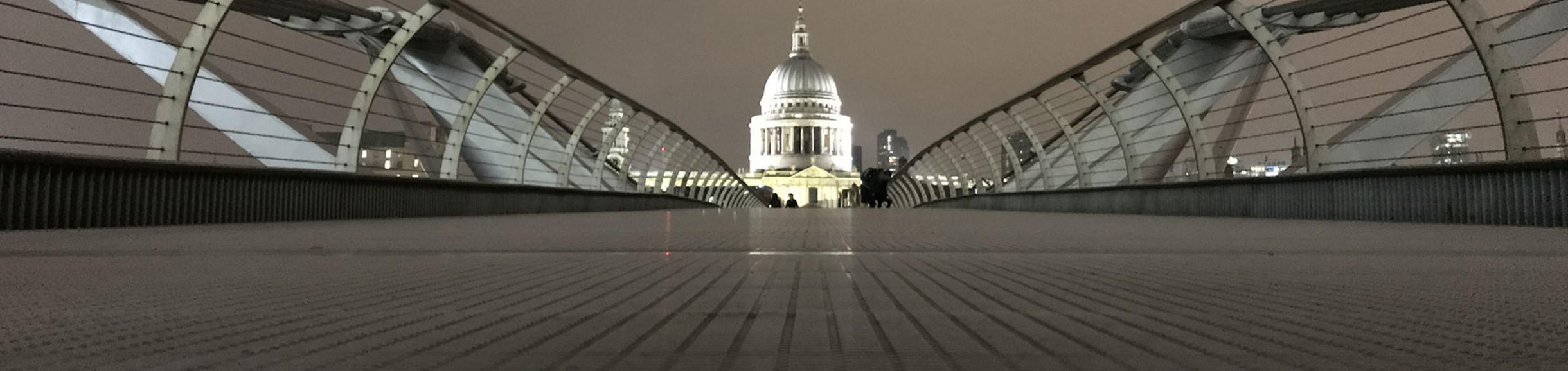 Photo of Millennium Bridge with Saint Paul's Cathedral in the distance
