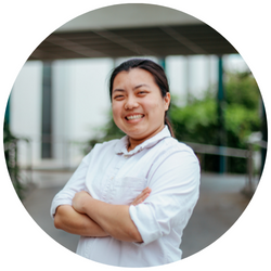 Photo of Chau Giang, a UCR student with dark hair who is smiling at the camera