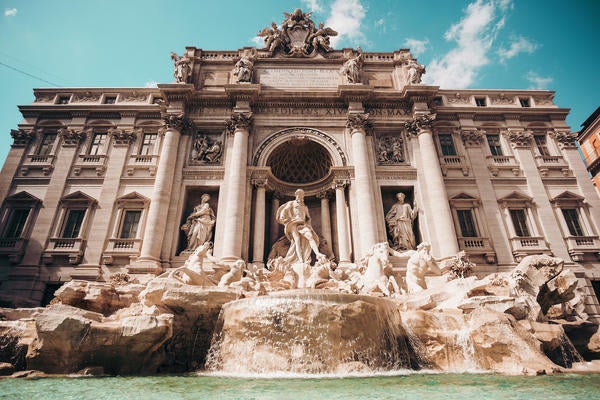 Photo of Trevi fountain in Rome during the day