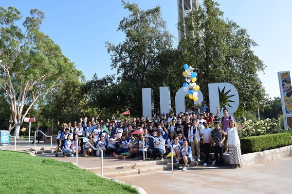 Group of new international students