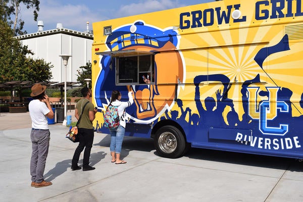 UCR food truck at orientation