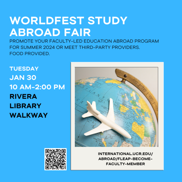 2024 FLEAP Worldfest Mixer Jan. 30th 10am-2pm Rivera Library Walkway