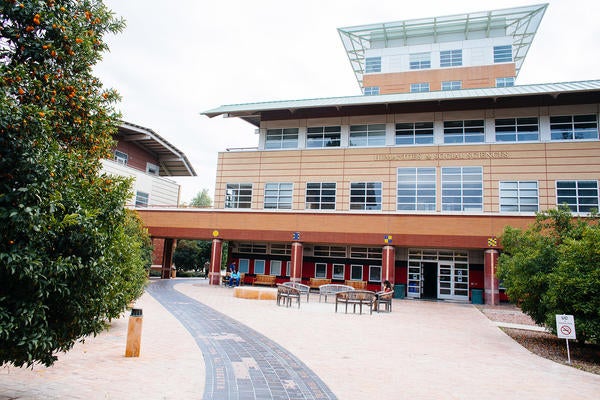 Humanities building on UCR campus