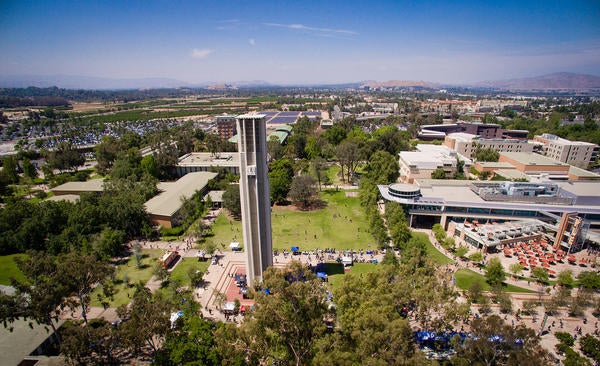 Ariel view of UCR campus