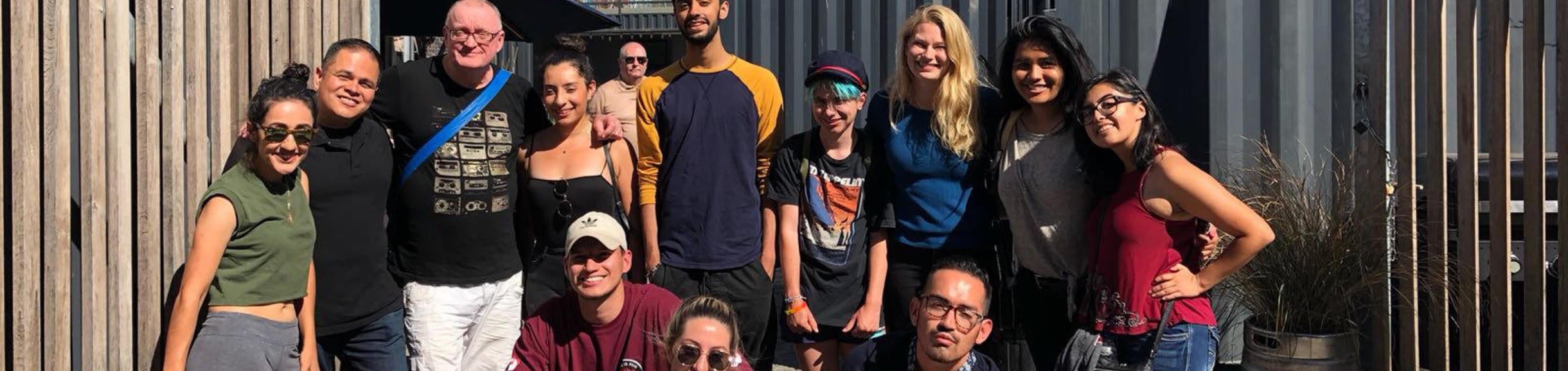 Group of UCR students in Glasgow, Scotland