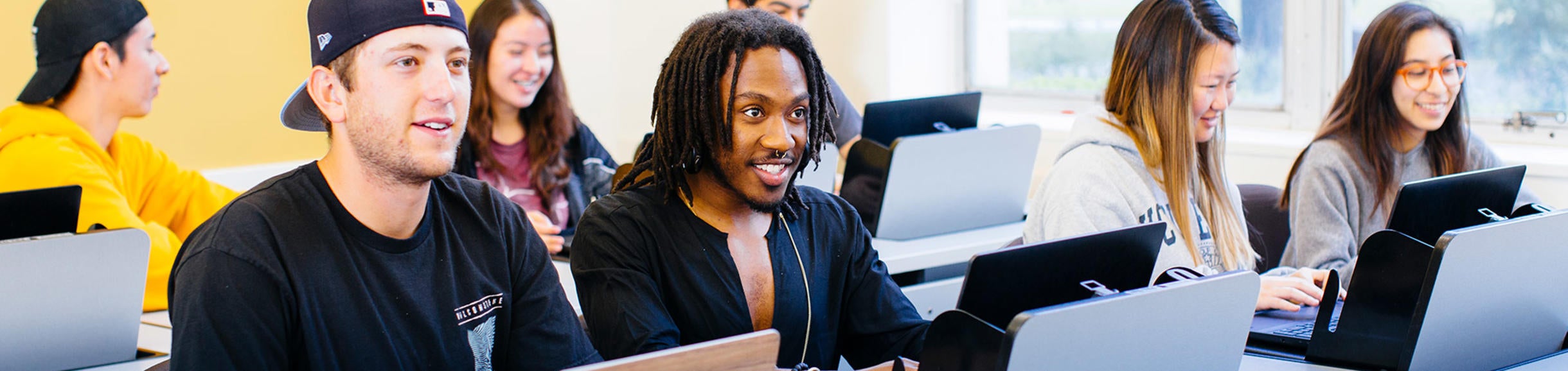 UCR students in computer lab